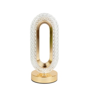 Lampa de masa - aur - temperatura reglabila a culorii, luminozitate - baterie - USB - Img 2