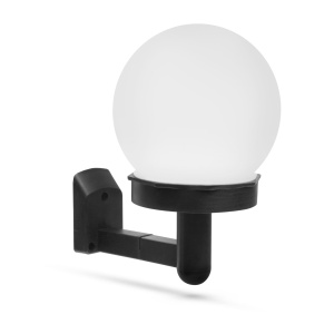 Lampă solară LED de perete - alb rece - neagră - plastic - Img 2
