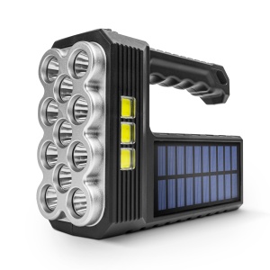 Lanternă solară LED COB - funcție lampă de lucru - 1200 mAh - MicroUSB - 1000 lumeni - IP55 - Img 3
