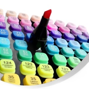 Markere 48/Set Doua Capete, Gentuta, Carioci Multicolor, 15 cm - Img 3