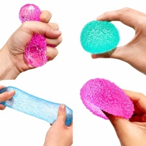 Minge Antistres Squishy 6.5cm, Cube Squeeze Ball, din Gel Elastic, Stretch & Squeeze, Diferite Culori - Img 3