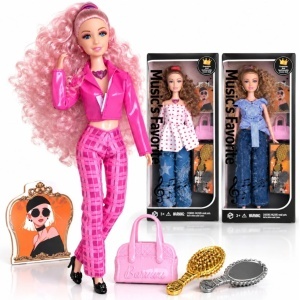 Papusa Articulata 30cm, cu Muzica, Brate si Picioare Mobile, Accesorii, Diferite Modele - Img 3