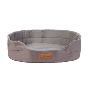 Pat pentru caini - 80 x 57 x 13 cm - gri