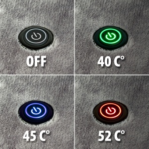 Pătură încălzită USB - 150 x 80 cm - 40 - 52°C - gri - Img 3