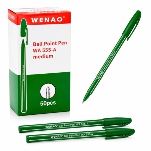 Pix cu Bila 50/set, 0.7mm, Scriere Verde