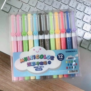 Pixuri Colorate 12/Set, Diferite Culori, 14 cm - Img 1