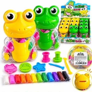 Plastilina de Modelat 9/set, Model Broscuta cu 12 Culori si Accesorii pentru Modelat, Diferite Culori