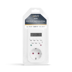 Priză programabilă digitală - cu indicator LED - 250V - 16A - Img 3