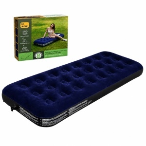 Saltea Gonflabila 191x73x22cm pentru Plaja sau Camping, Suprafata din Catifea