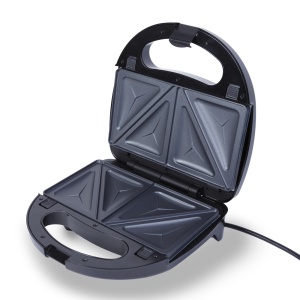 Sandwich maker 3 în 1 - 220-240V - 800W - argintiu/negru - Img 3