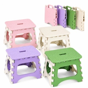 Scăunel Pliabil din Plastic 22.5x23.5x29cm, cu Mâner Diferite Culori