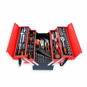 Trusa Profesionala 47x20x21.5cm, cu 4 sertare, 85 piese metalice - Img 3