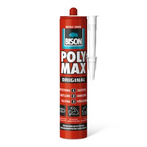 Bison Poly Max Original Adeziv și etanșant bază polimer SM alb - 465 g