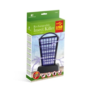 Capcană pentru insecte UV de masă - baterie și USB, negru - Img 4