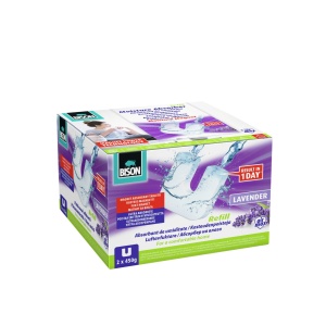 Comprimat magnet dezumidificator AirMax, lavandă - 2 x 450 g