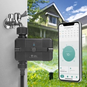 Controlul inteligent al calcării - Wi-Fi - 3 / 4 "- max. 1700L / h - 4 x AA