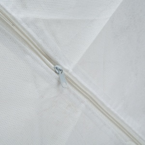 Cutie de depozitare din material textil - 32 x 32 x 12 cm - 8 buzunare - gri - Img 3