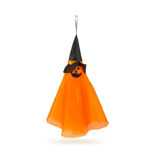 Decorațiune iluminată de Halloween - dovleac - de agățat - LED RGB - 70 x 50 cm - Img 2