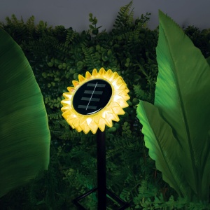 Floare solară floarea-soarelui - galbenă - cu țăruș / suspendabilă - 13 x 6,5 x 35 cm - Img 4