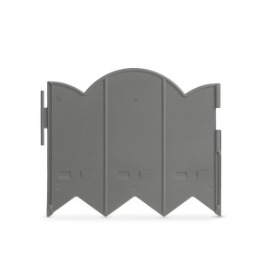 Flori borduri / garduri - 20 x 17.5 cm - gri - 12 bucati / pachet