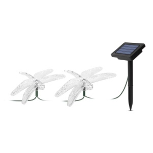 Ghirlandă solară LED - libelule - 2 m - 10 LED-uri colorate - Img 2