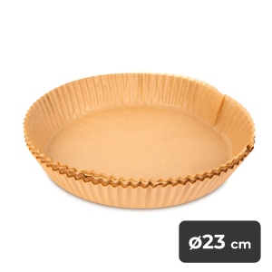 Hârtie de copt pentru friteuza cu aer - utilizare la friteuza cu aer - cerc - 23 cm - 50 buc / pac - Img 2