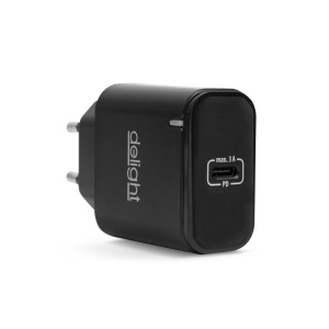 Încărcător cu încărcare rapidă Type-C - Power Delivery (PD) 20 W - Negru