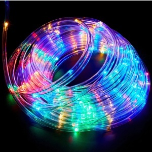 Instalație 10m, Model Furtun LED, Lumină Multicolora, pentru Interior și Exterior, de Crăciun