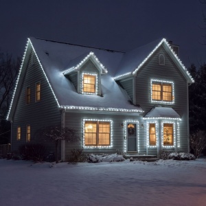 Instalație luminoasă – 30 m – alb rece – 600 LED – 220–240 V – 6 W – cablu verde - Img 2
