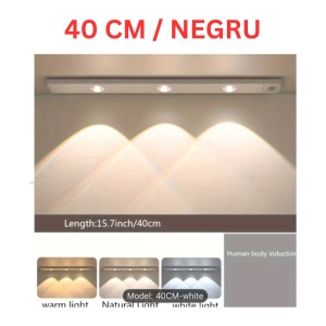 Lampa ambientala - 40 cm negru