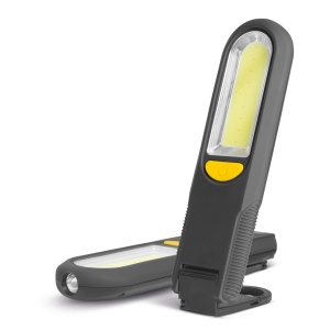 Lămpi cu stekel magnetic cu LED COB + SMD, cârlig - alarmă