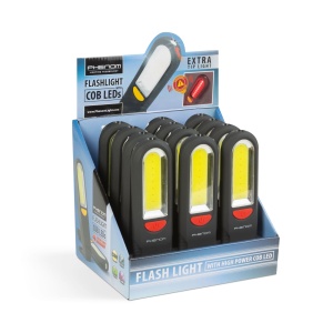 Lămpi cu stekel magnetic cu LED COB + SMD, cârlig - alarmă - Img 4
