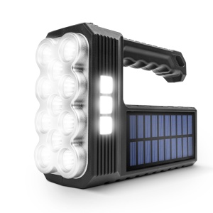 Lanternă solară LED COB - funcție lampă de lucru - 1200 mAh - MicroUSB - 1000 lumeni - IP55