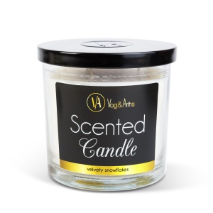 Lumânare parfumată - "Fulgi de nea catifelați" - 350 g - Img 3