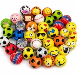 Minge din Spumă 6/Set, Modele Colorate, 15cm Elastică pentru Copii