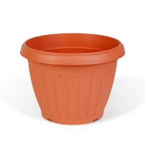 Oala de flori din plastic - teracota - 20 cm - Img 2