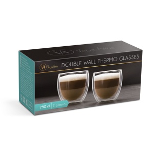 Pahar cu perete dublu - 250 ml - 2 / ambalaj - Img 2