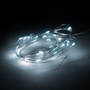 Perdea luminoasă - cu 300 microLED-uri alb rece - 3 x 3 m - 230V - cu telecomandă