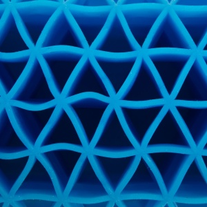 Perna pentru gât cu gel siliconic + cu husă cu fermoar - 27 x 9 x 9 cm - Img 3