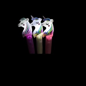 Pix Unicorn 12/Set, cu Lumina, 18 cm, cu Cerneala Albastra - Img 2