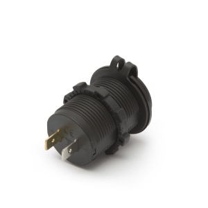 Priză încorporabilă auto USB (în locul brichetei) - LED verde - cu filet - 2 x USB - 5V-2.1A - Img 4