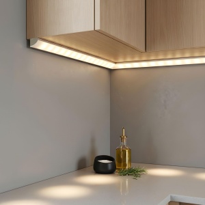 Profil aluminiu LED - 1000 x 16 x 16 mm - colț arcuit - Img 2
