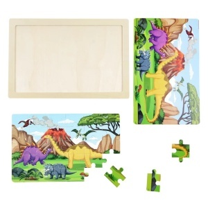 Puzzle din Lemn 60 de piese, pentru Copii 22.5x30cm, Diferite Modele - Img 2