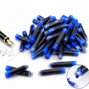 Rezerve Cerneala Albastra Ink 026 pentru Stilou, 100 Buc/Set