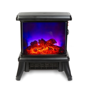 Șemineu electric - 180° - aerotermă + LED - 36 x 21,5 x 36 cm - Img 4