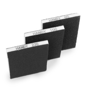 Set de bureți abrazivi - 125 x 100 x 12 mm - 3 bucăți / set