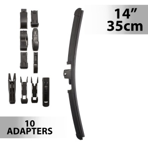 Ștergător 14"/35 cm – cu 10 adaptoare