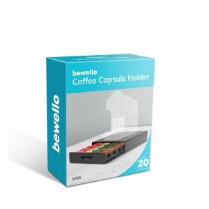 Suport metalic pentru capsule de cafea - pentru 20 de capsule Dolce Gusto - 300 x 240 x 70 mm - negr - Img 4