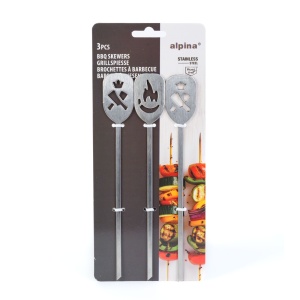 Țepușe pentru grătar tip șașlâc – ace pentru carne – 3 buc. / pachet