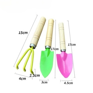 Unelte de Grădinărit 3/set, cu Maner din Lemn 17cm Diferite Modele - Img 2